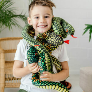 Curled up snake plushy teddy